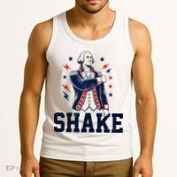 Patriotic George Washington Shake Revolutionary Tank Top thumb 3
