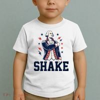 Patriotic George Washington Shake Revolutionary Toddler T-Shirt thumb 2