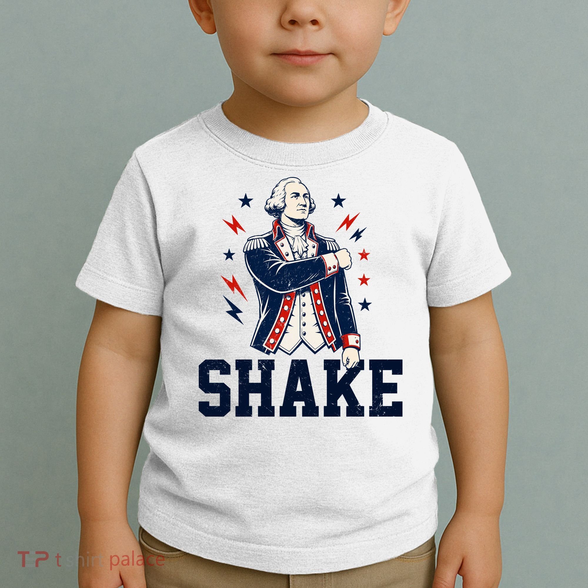 Patriotic George Washington Shake Revolutionary Toddler T-Shirt