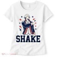 Patriotic George Washington Shake Revolutionary Women's T-Shirt thumb 0
