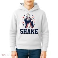 Patriotic George Washington Shake Revolutionary Kids Hoodie thumb 4