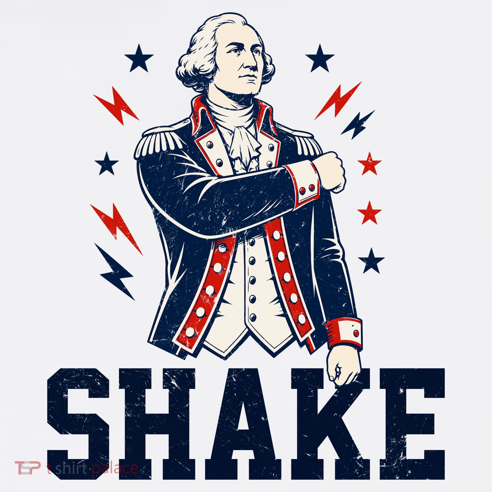 Patriotic George Washington Shake Revolutionary Kids Hoodie