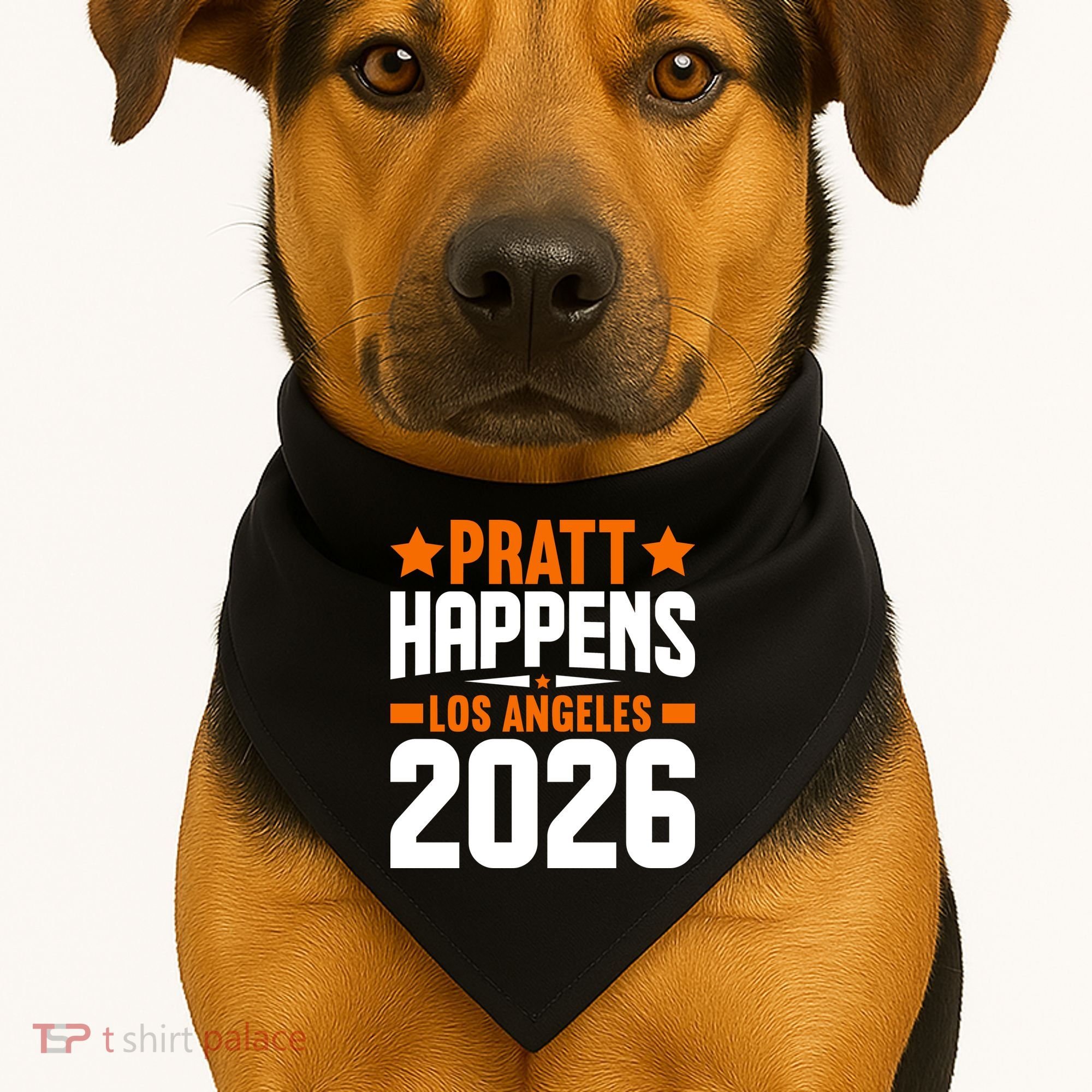 Pratt Happens 2026 Los Angeles USA-Made Doggie Bandana
