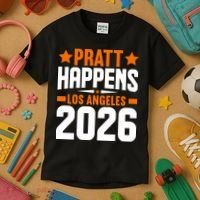 Pratt Happens 2026 Los Angeles Kids T-Shirt thumb 3