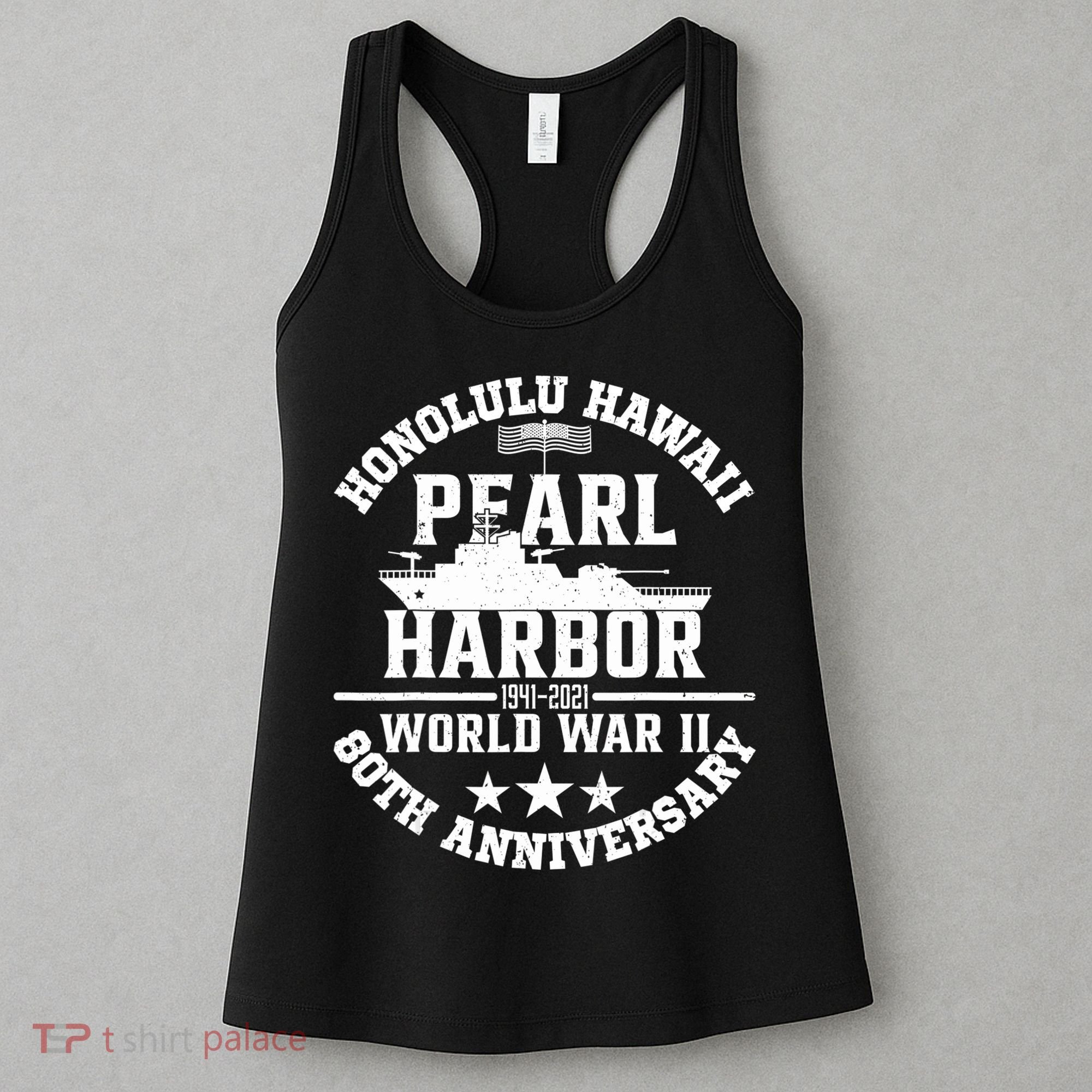 Pearl Harbor 80Th Anniversary 1941 Ww2 Memorabilia Veteran Women's Tank Top