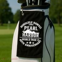 Pearl Harbor 80Th Anniversary 1941 Ww2 Memorabilia Veteran Golf Towel thumb 2