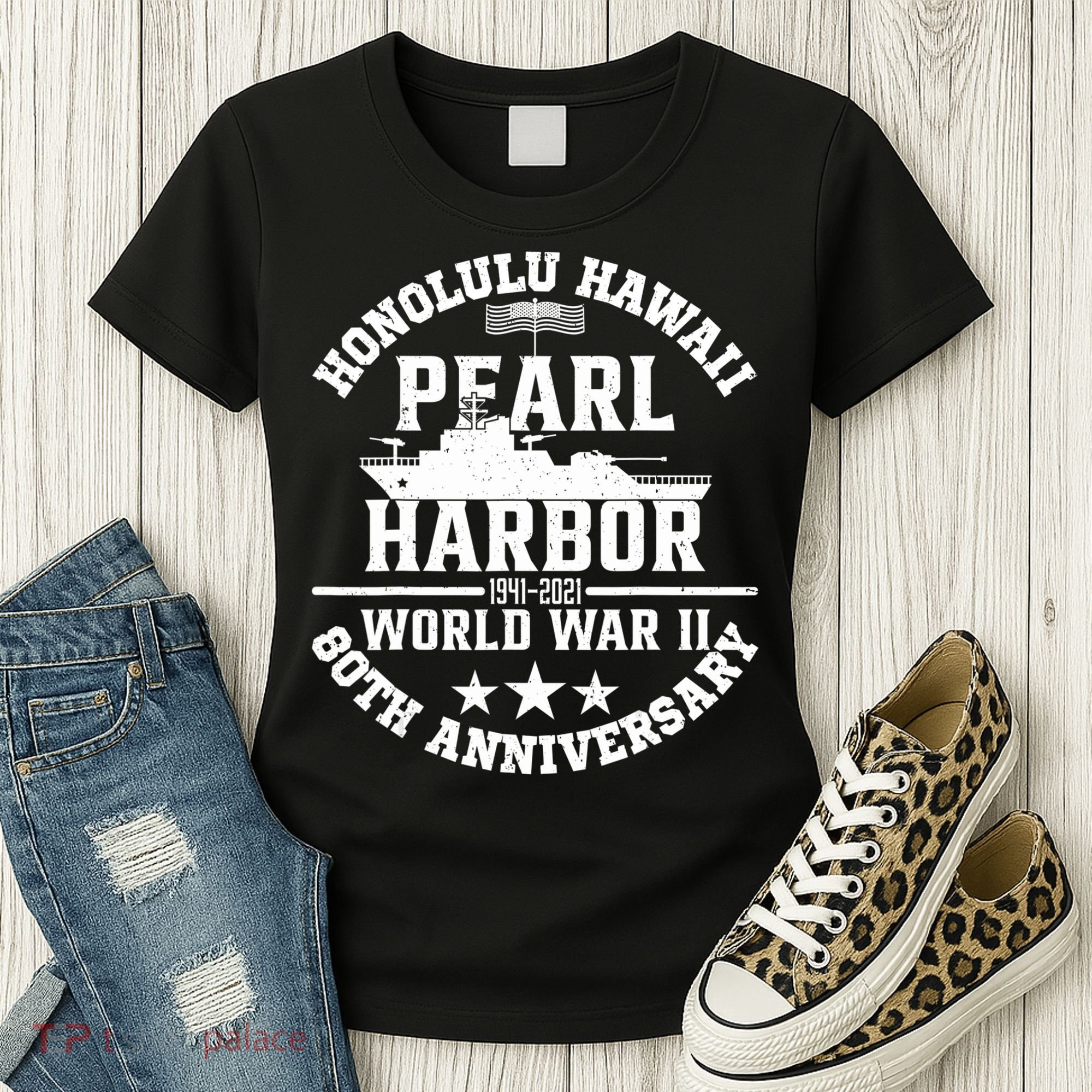 Pearl Harbor 80Th Anniversary 1941 Ww2 Memorabilia Veteran Women's T-Shirt