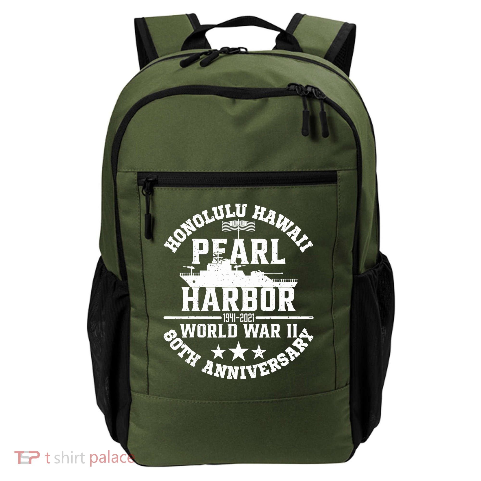Pearl Harbor 80Th Anniversary 1941 Ww2 Memorabilia Veteran Backpack