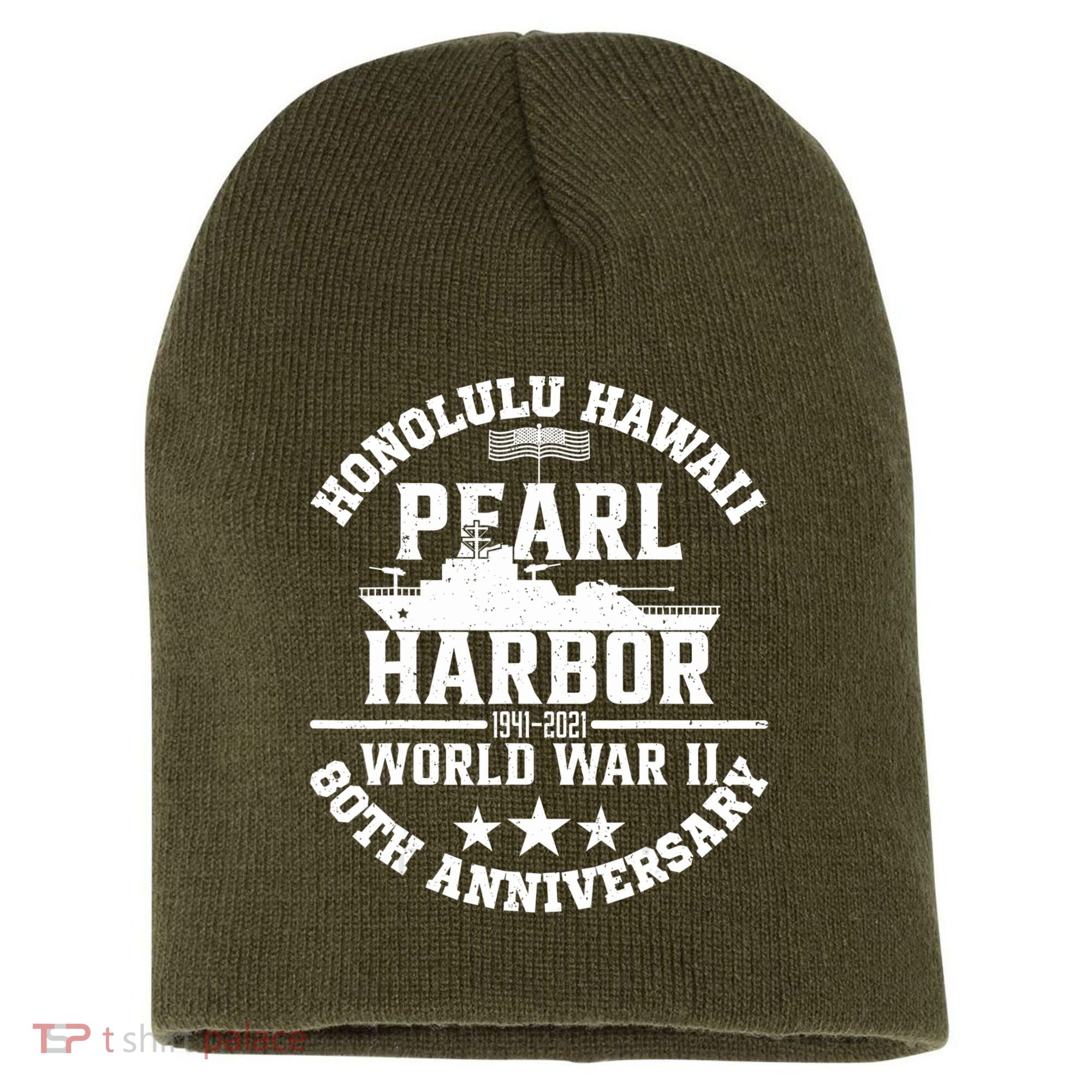 Pearl Harbor 80Th Anniversary 1941 Ww2 Memorabilia Veteran Short Acrylic Beanie