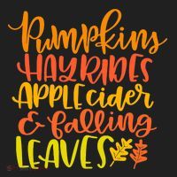 Pumpkins Hayrides Apple Cider And Falling Leaves Funny Fall Women's Sweatshirt thumb 2