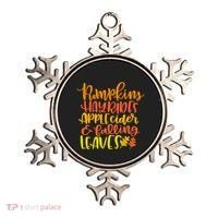 Pumpkins Hayrides Apple Cider And Falling Leaves Funny Fall Ornament thumb 0