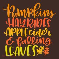 Pumpkins Hayrides Apple Cider And Falling Leaves Funny Fall T-Shirt thumb 7