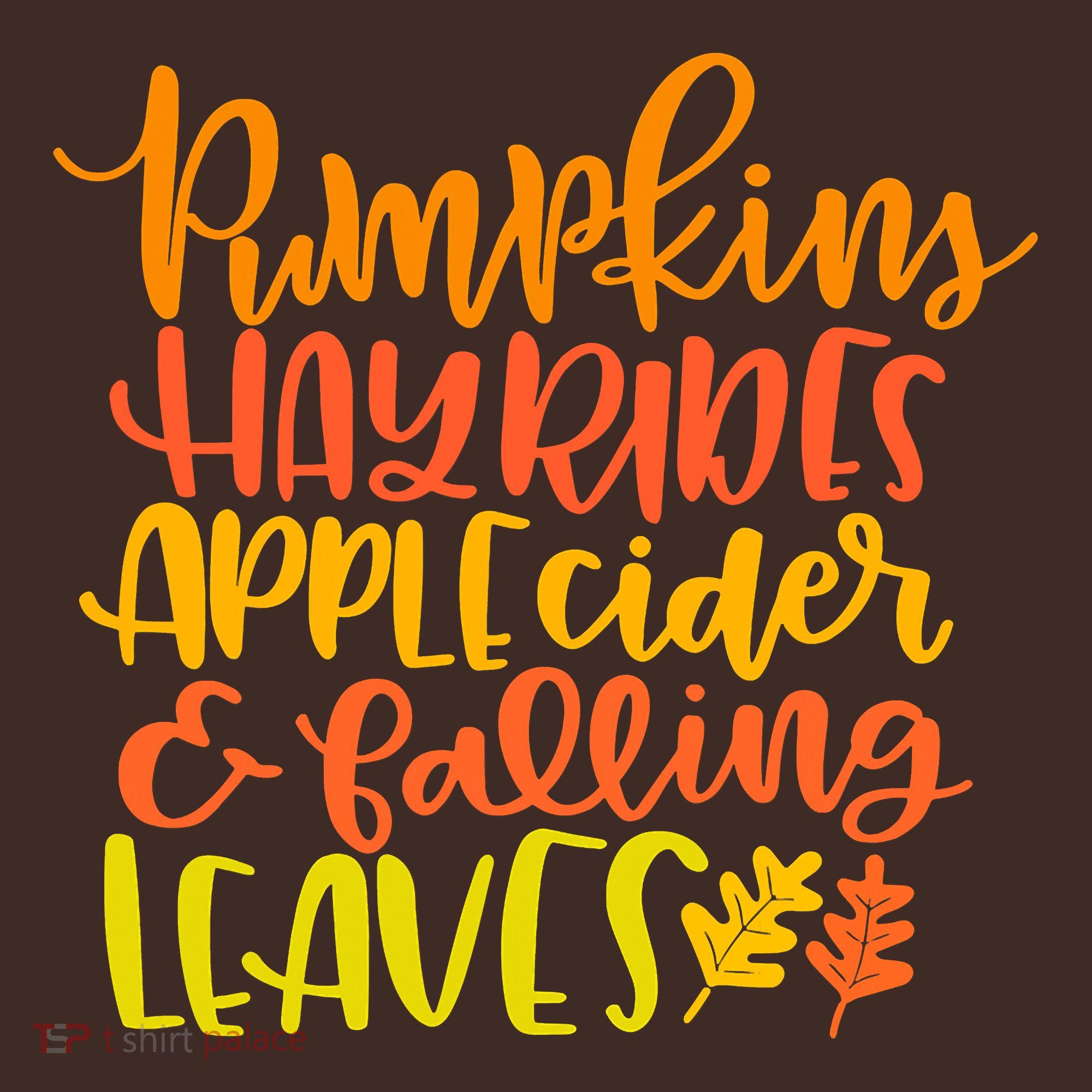 Pumpkins Hayrides Apple Cider And Falling Leaves Funny Fall Mousepad