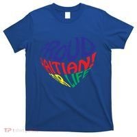 Proud Haitian American I Love Haiti Heart Souvenir Gift Idea Funny Gift T-Shirt thumb 0
