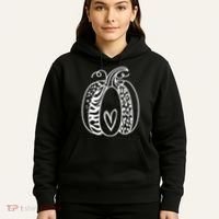 Pumpkin Heart Animal Print Cute Hoodie thumb 5