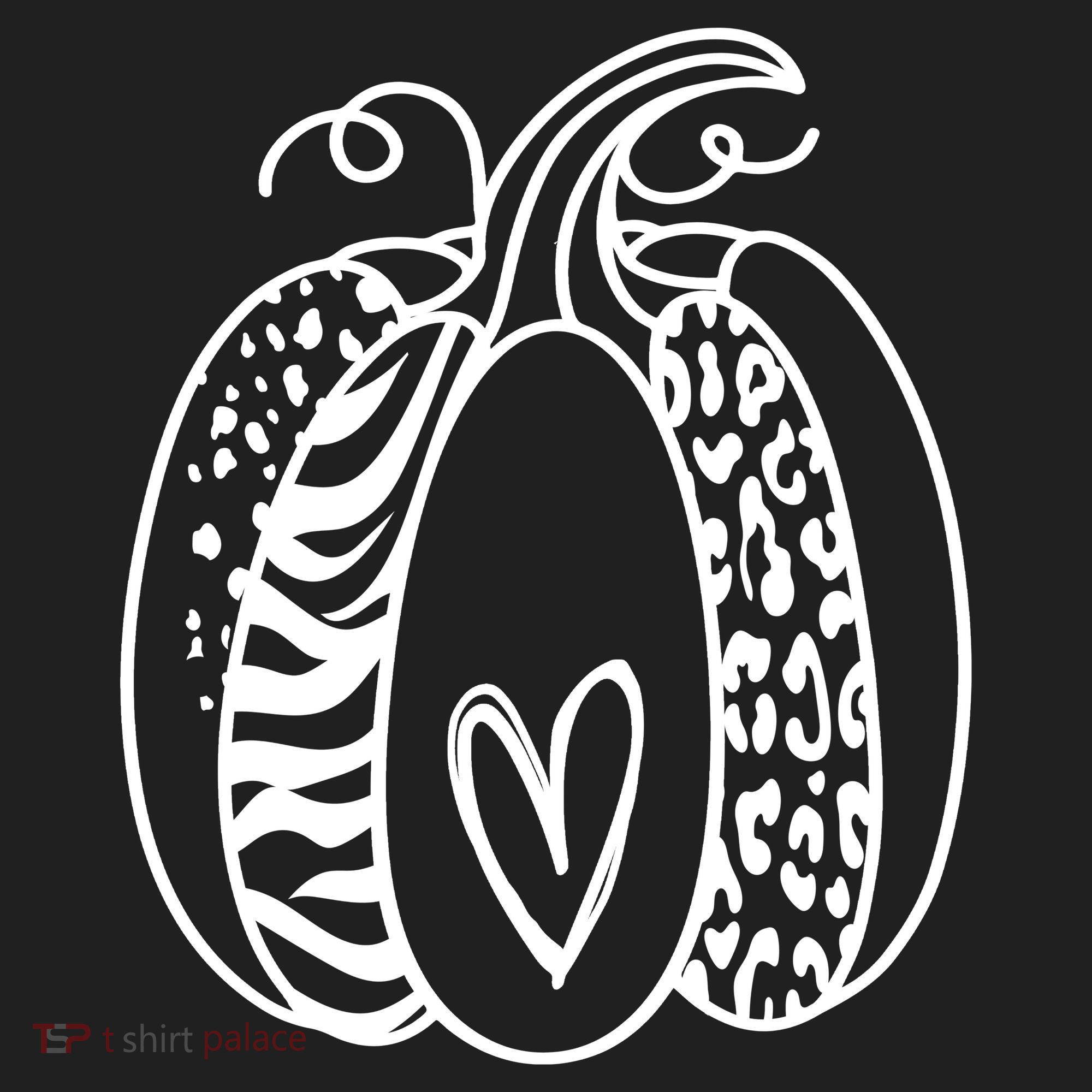 Pumpkin Heart Animal Print Cute Beanie
