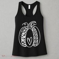 Pumpkin Heart Animal Print Cute Women's Tank Top thumb 3