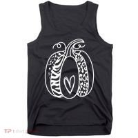 Pumpkin Heart Animal Print Cute Tank Top thumb 0