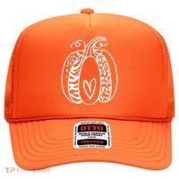 Pumpkin Heart Animal Print Cute Hat thumb 0
