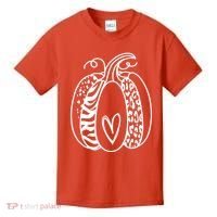 Pumpkin Heart Animal Print Cute Kids T-Shirt thumb 0