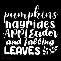 Pumpkins Hayrides Apple Cider And Falling Leaves Tank Top thumb 6