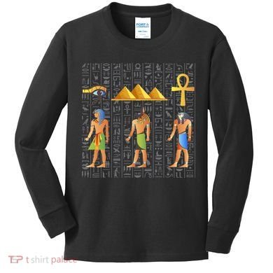 Pharaoh Egyptian Kids Long Sleeve Shirt