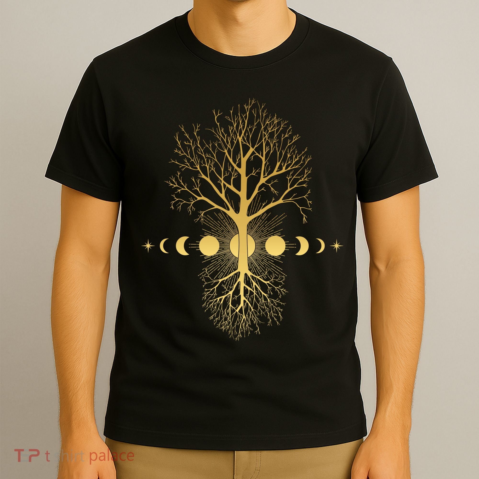 Phases Of The Moon Roots T-Shirt