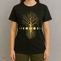 Phases Of The Moon Roots T-Shirt thumb 4