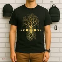 Phases Of The Moon Roots T-Shirt thumb 6