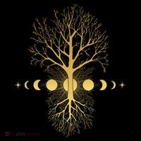 Phases Of The Moon Roots Ornament thumb 1