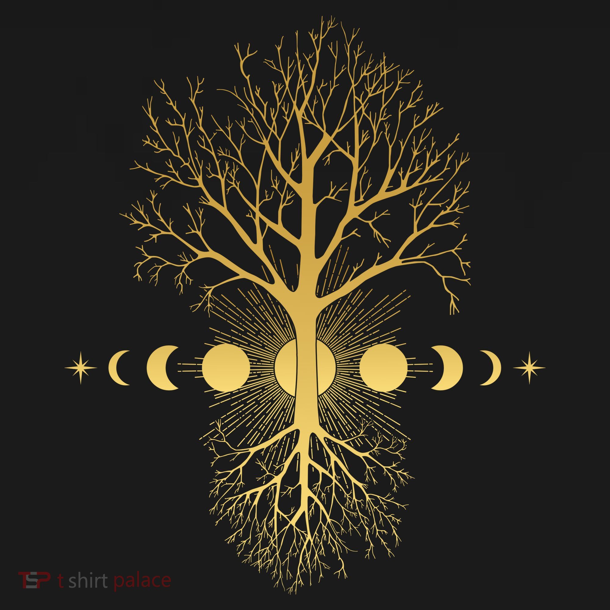 Phases Of The Moon Roots Baby Bodysuit