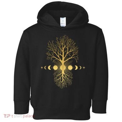 Phases Of The Moon Roots Toddler Hoodie