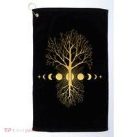 Phases Of The Moon Roots Golf Towel thumb 0