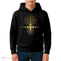 Phases Of The Moon Roots Kids Hoodie thumb 4