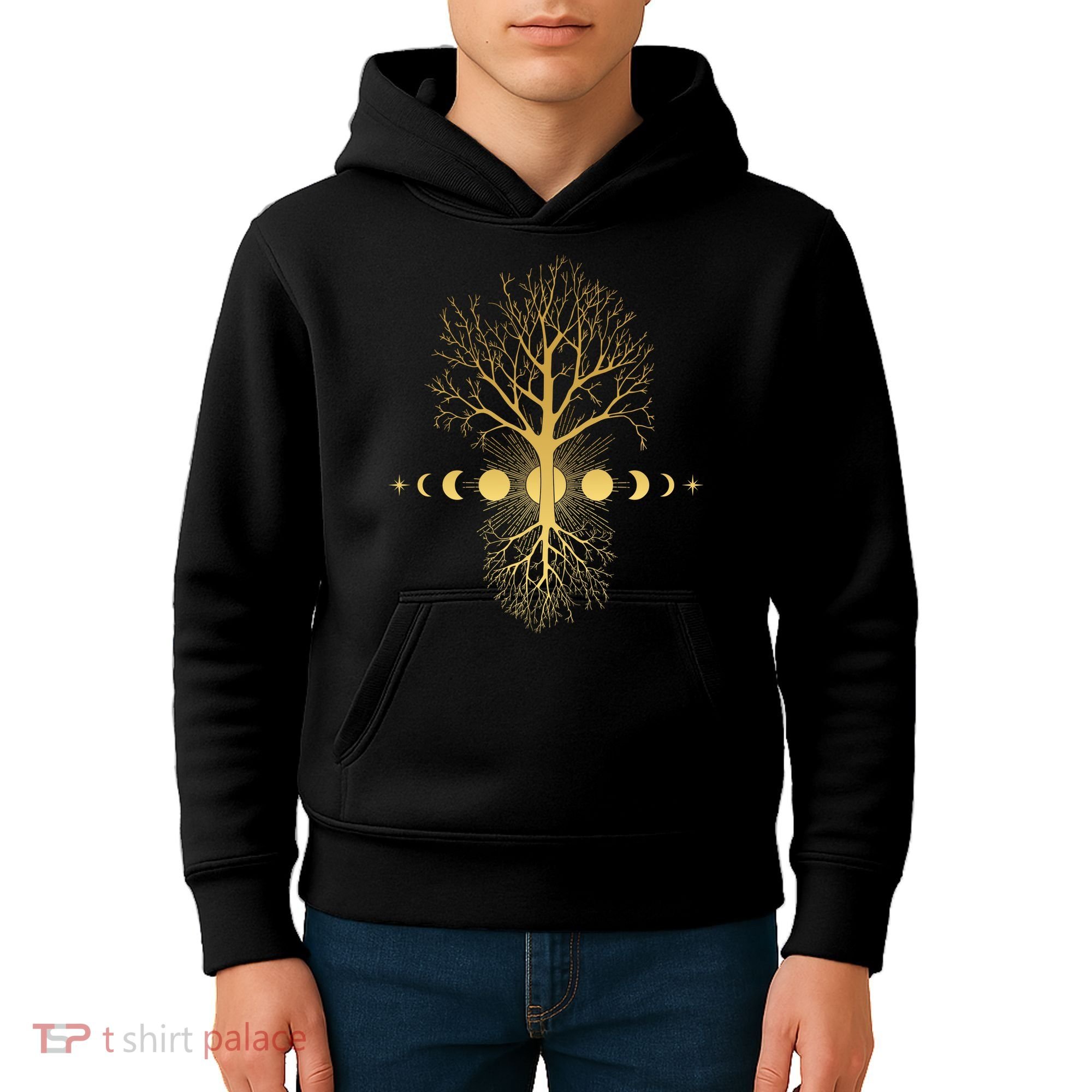 Phases Of The Moon Roots Kids Hoodie