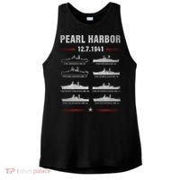 Pearl Harbor Battleship Memorial Day December 7th 1941 Wwii Cute Gift Ladies PosiCharge Tri-Blend Wicking Tank thumb 0