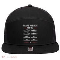 Pearl Harbor Battleship Memorial Day December 7th 1941 Wwii Cute Gift 7 Panel Mesh Trucker Snapback Hat thumb 0