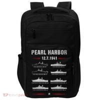 Pearl Harbor Battleship Memorial Day December 7th 1941 Wwii Cute Gift Impact Tech Backpack thumb 0