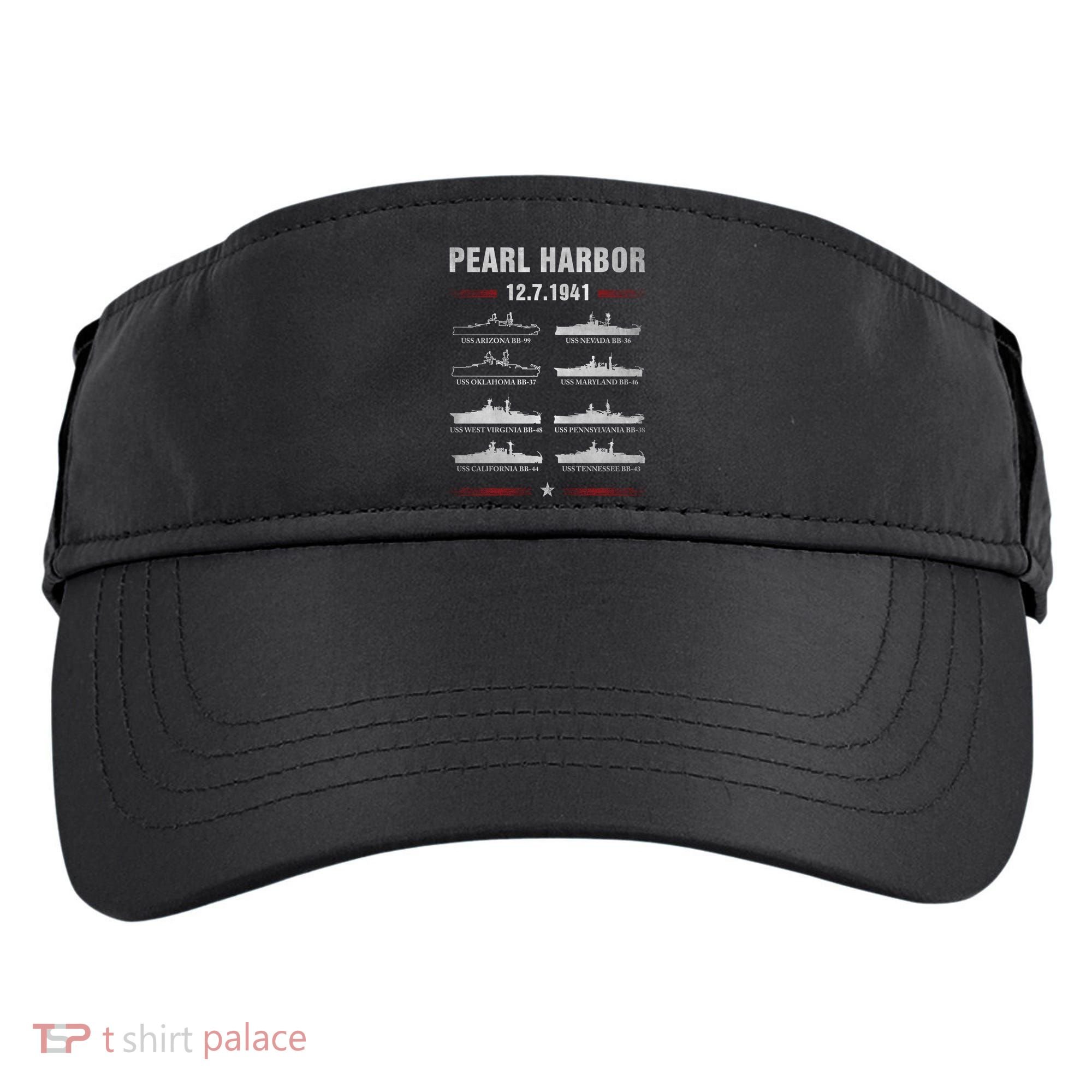 Pearl Harbor Battleship Memorial Day December 7th 1941 Wwii Cute Gift Adult Drive Performance Visor