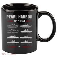 Pearl Harbor Battleship Memorial Day December 7th 1941 Wwii Cute Gift 11oz C Handle Ceramic Mug thumb 0