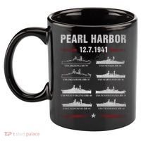 Pearl Harbor Battleship Memorial Day December 7th 1941 Wwii Cute Gift 11oz C Handle Ceramic Mug thumb 2