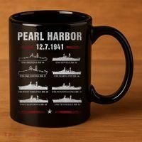 Pearl Harbor Battleship Memorial Day December 7th 1941 Wwii Cute Gift 11oz C Handle Ceramic Mug thumb 3