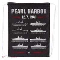 Pearl Harbor Battleship Memorial Day December 7th 1941 Wwii Cute Gift Drawstring Bag thumb 0