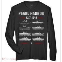 Pearl Harbor Battleship Memorial Day December 7th 1941 Wwii Cute Gift Zone Performance Long-Sleeve T-Shirt thumb 0