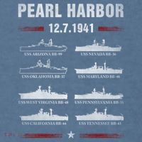 Pearl Harbor Battleship Memorial Day December 7th 1941 Wwii Cute Gift Garment-Dyed Sweatshirt thumb 2
