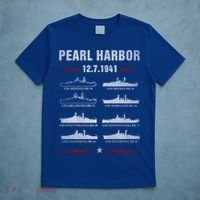 Pearl Harbor Battleship Memorial Day December 7th 1941 Wwii Cute Gift T-Shirt thumb 5