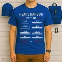Pearl Harbor Battleship Memorial Day December 7th 1941 Wwii Cute Gift T-Shirt thumb 6