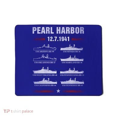 Pearl Harbor Battleship Memorial Day December 7th 1941 Wwii Cute Gift Mousepad