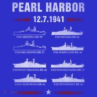 Pearl Harbor Battleship Memorial Day December 7th 1941 Wwii Cute Gift Tall Sweatshirt thumb 2