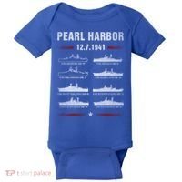 Pearl Harbor Battleship Memorial Day December 7th 1941 Wwii Cute Gift Baby Bodysuit thumb 0